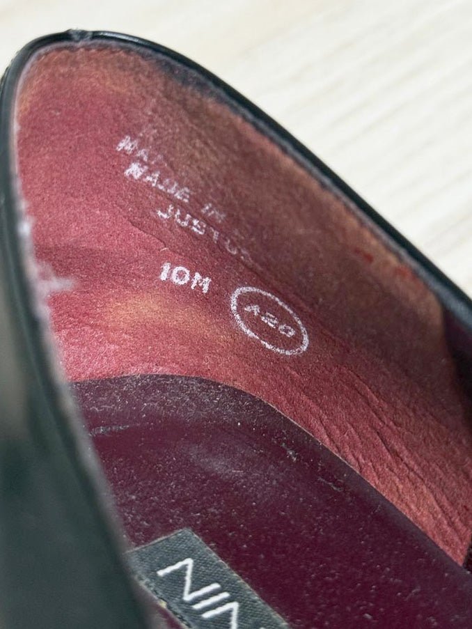 y2k nine west leather mary jane square toe heels - good market thrift store