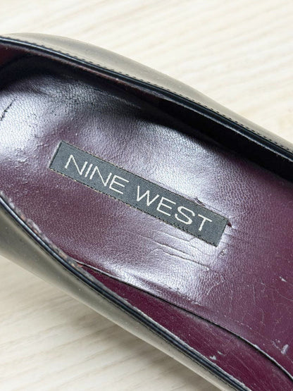 y2k nine west leather mary jane square toe heels - good market thrift store