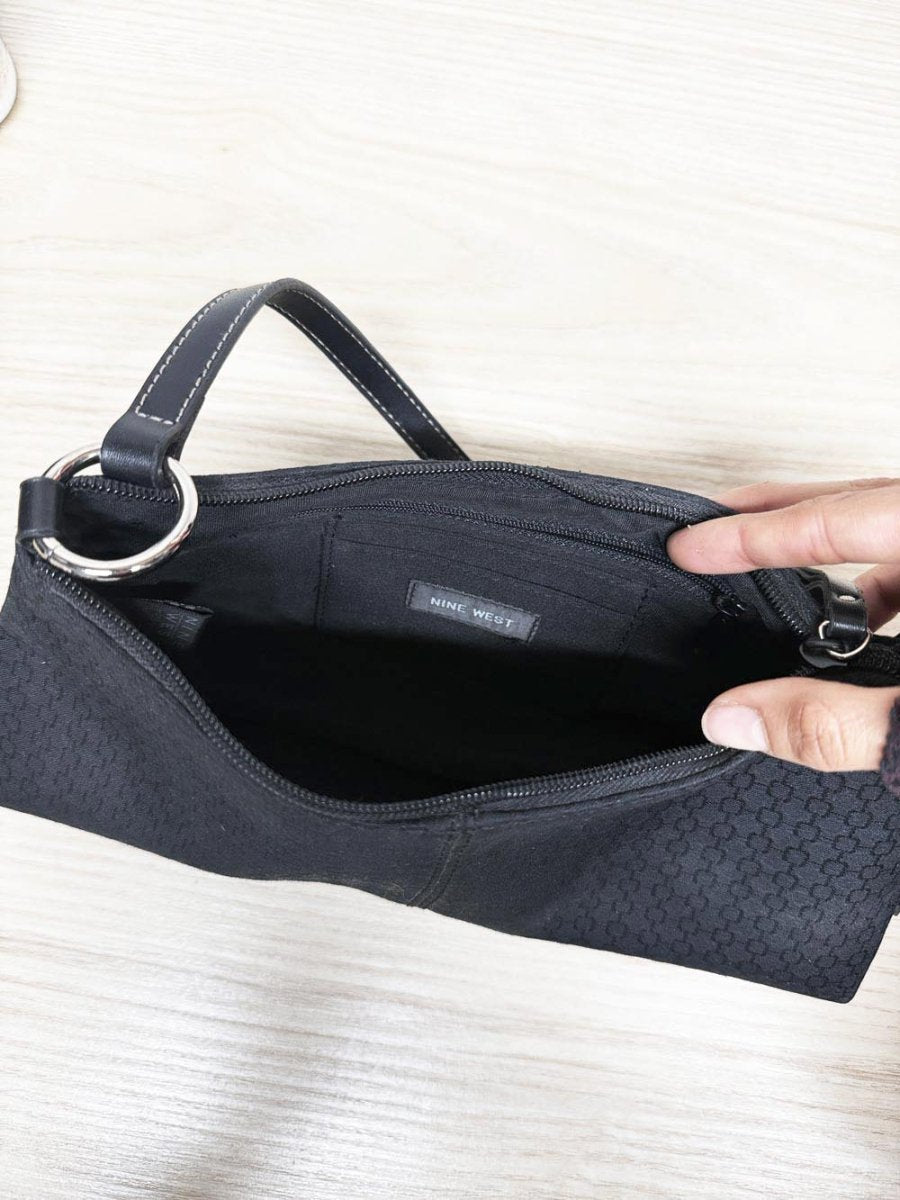 y2k nine west monogram shoulder bag + wallet set - good market thrift store