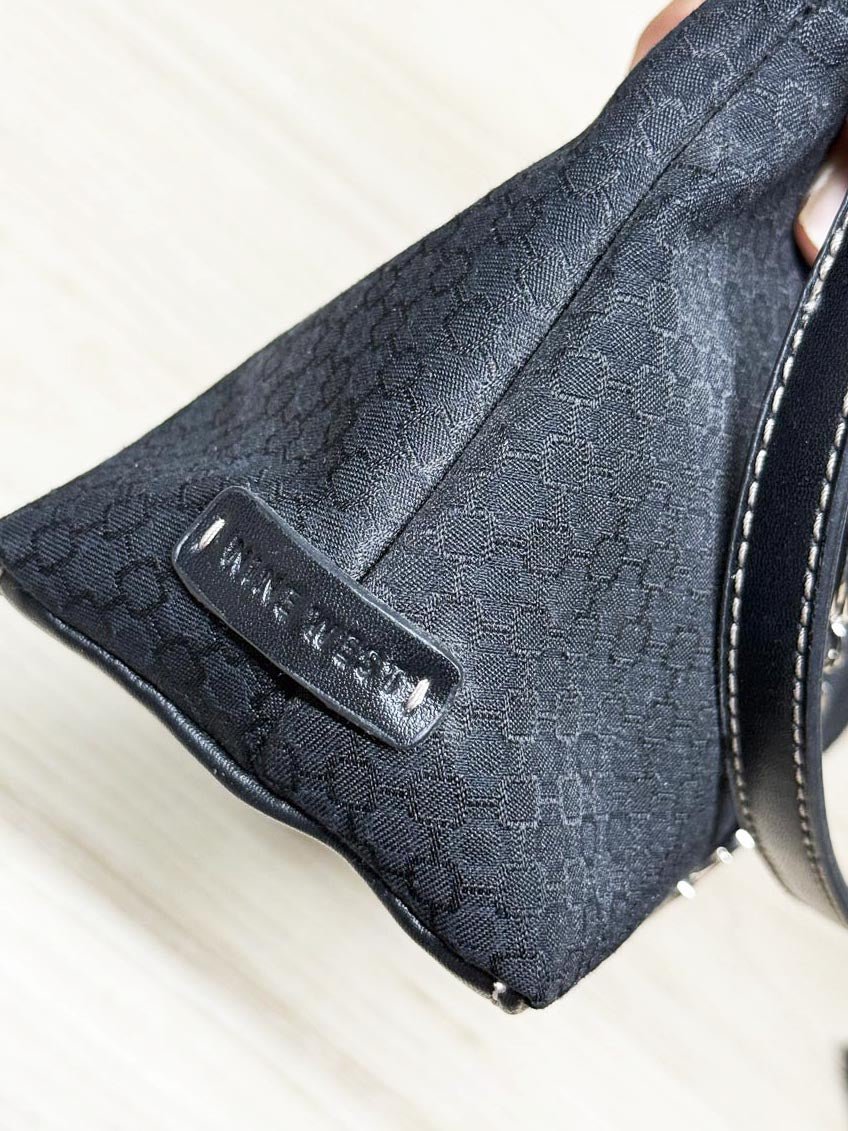 y2k nine west monogram shoulder bag + wallet set - good market thrift store