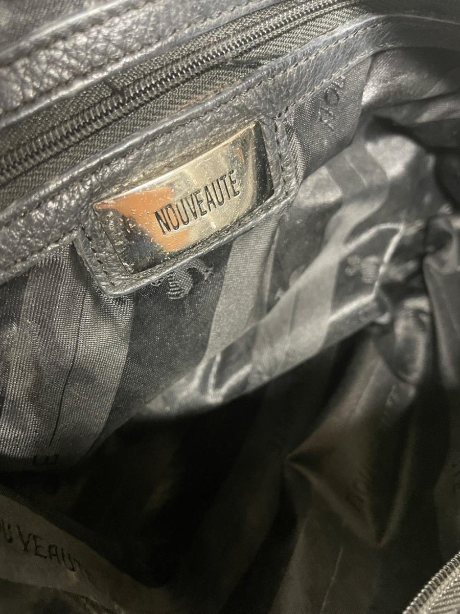 y2k nouveaute paris leather buckle shoulder bag - good market thrift store