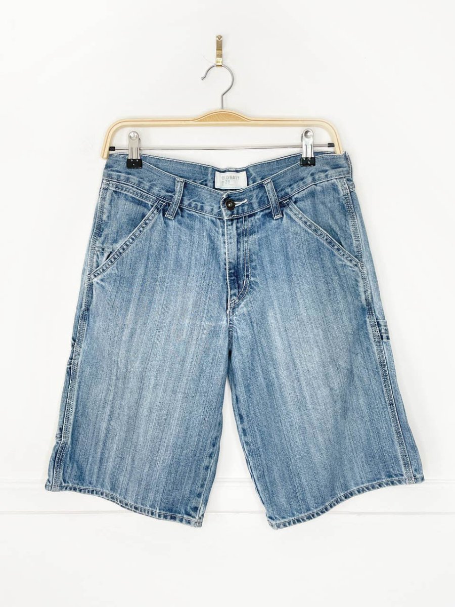 y2k old navy bermuda carpenter long denim short - good market thrift store