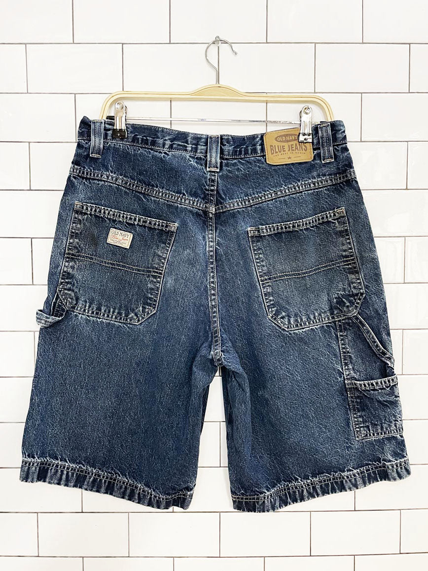 y2k old navy carpenter long denim short - good market thrift store