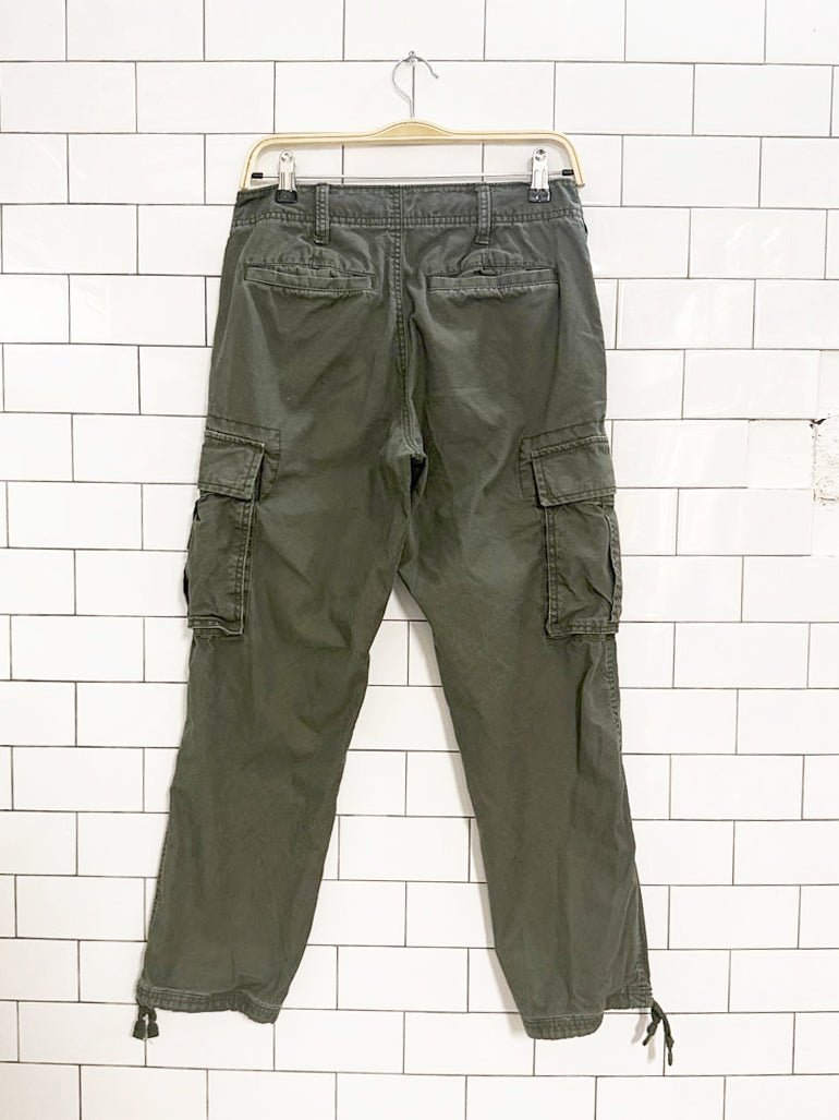 y2k old navy workwear drawstring hem cargo pants - good market thrift store