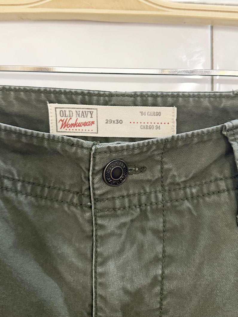 y2k old navy workwear drawstring hem cargo pants - good market thrift store
