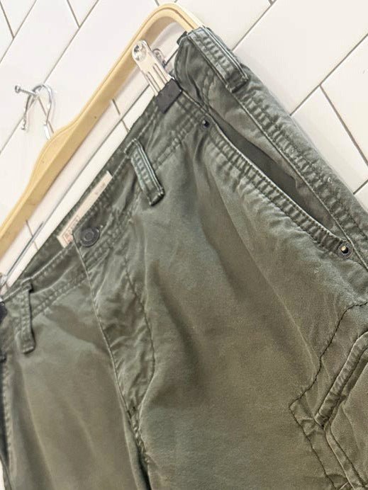 y2k old navy workwear drawstring hem cargo pants - good market thrift store
