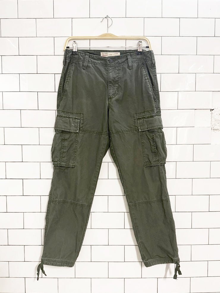 y2k old navy workwear drawstring hem cargo pants - good market thrift store