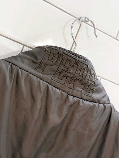 y2k pepe jeans reversible full zip puffer vest - good market thrift store