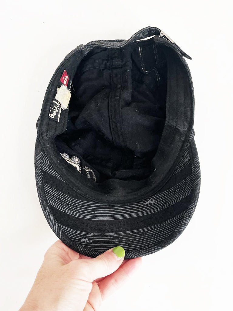 y2k quicksilver roxy striped cadet cap - good market thrift store
