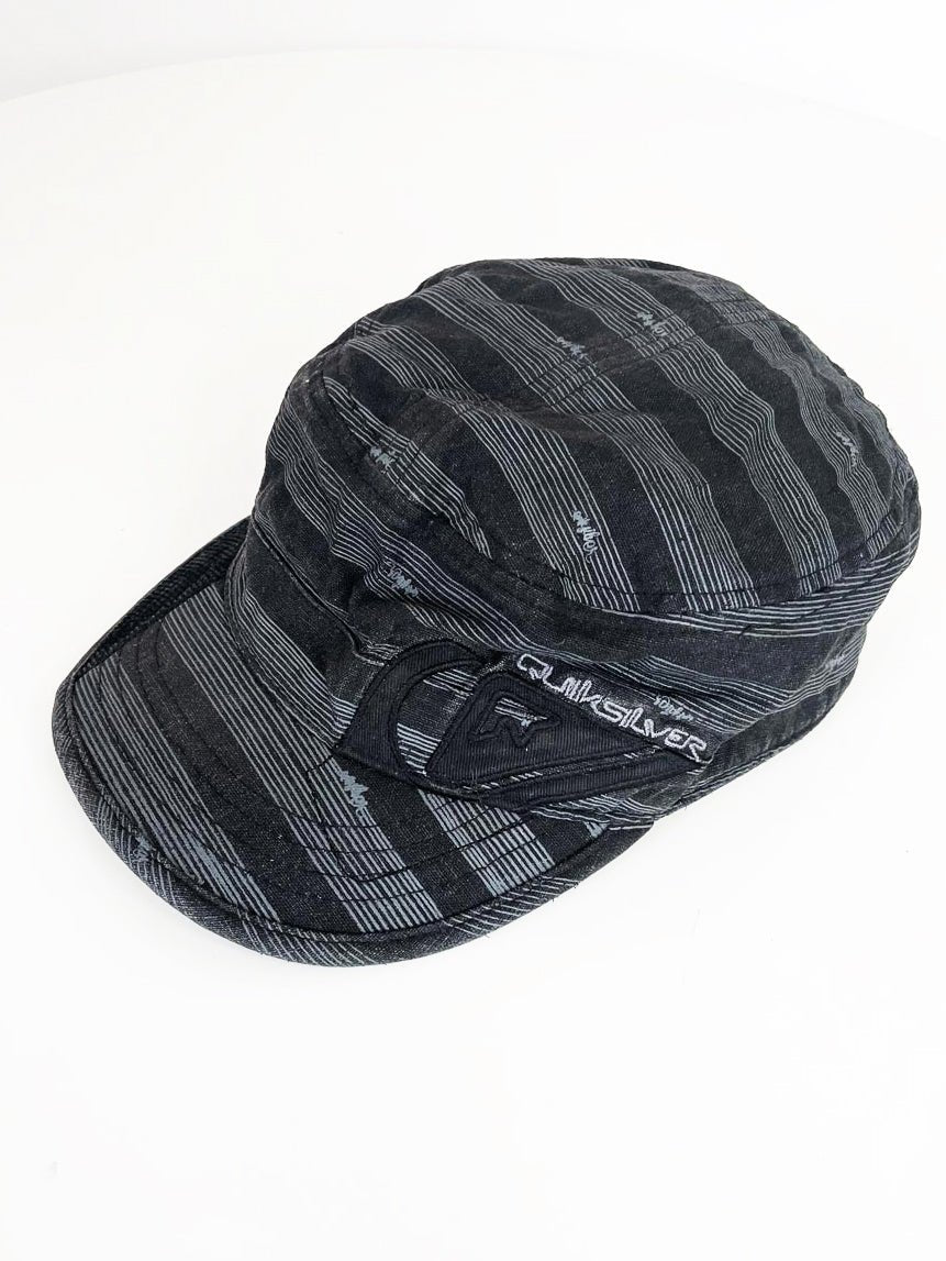 y2k quicksilver roxy striped cadet cap - good market thrift store