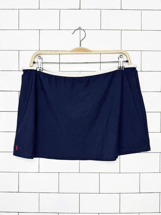 y2k ralph lauren sport stretch poly micro mini skirt - good market thrift store