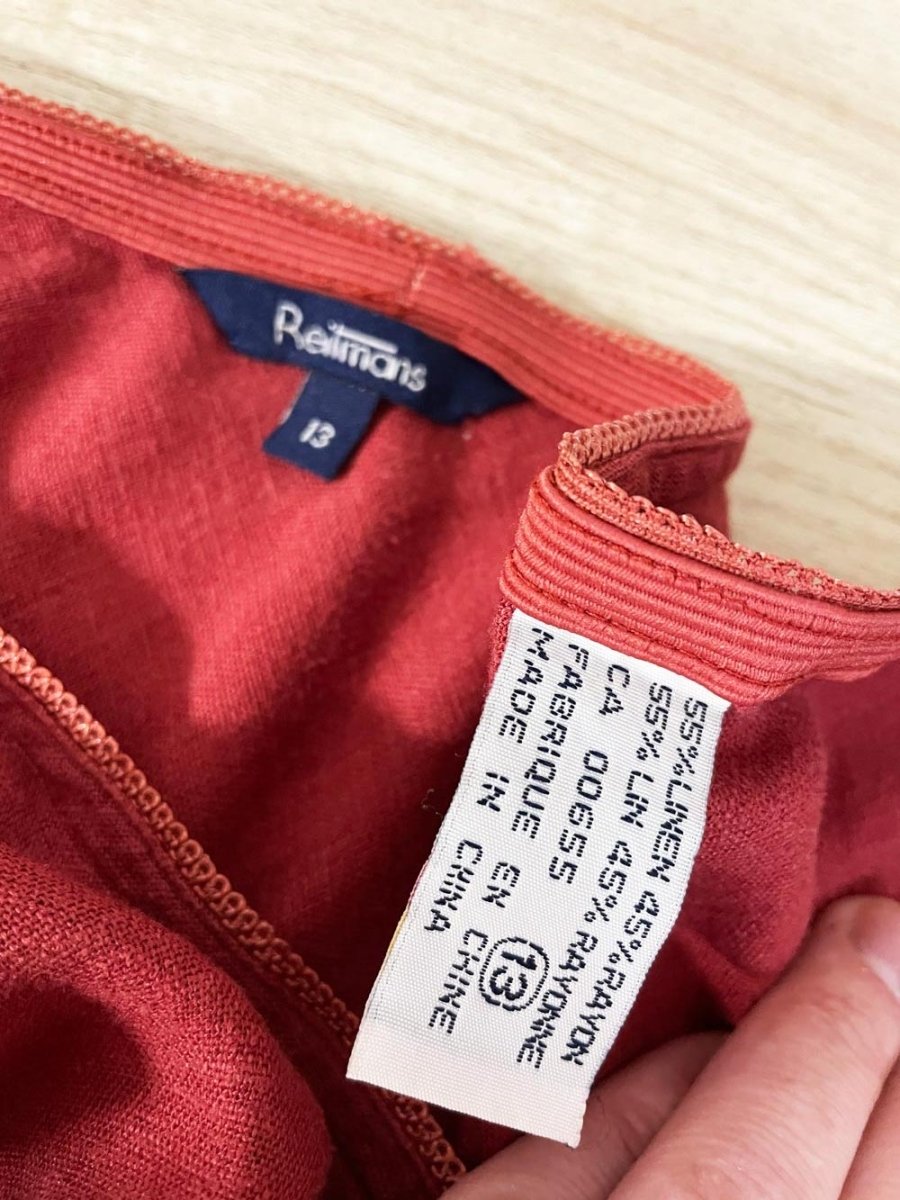 y2k reitman linen - blend butterfly midi skirt - good market thrift store
