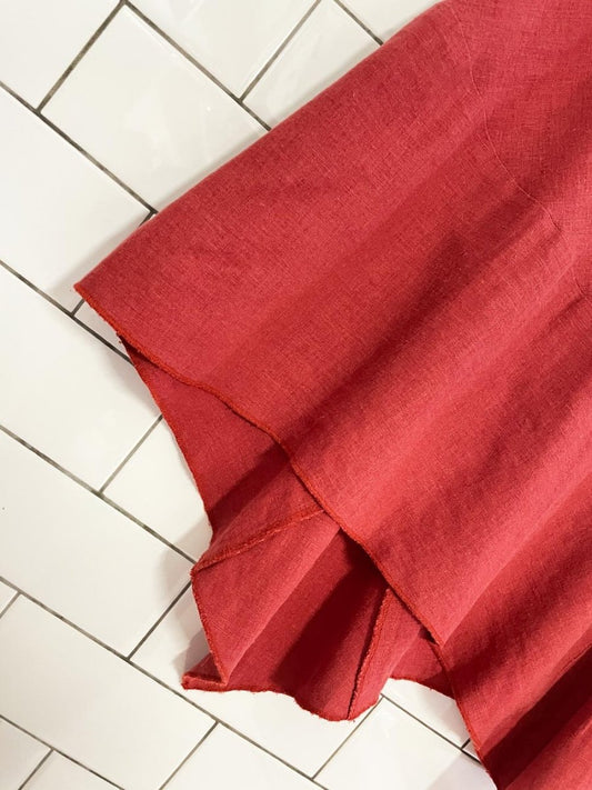 y2k reitman linen - blend butterfly midi skirt - good market thrift store
