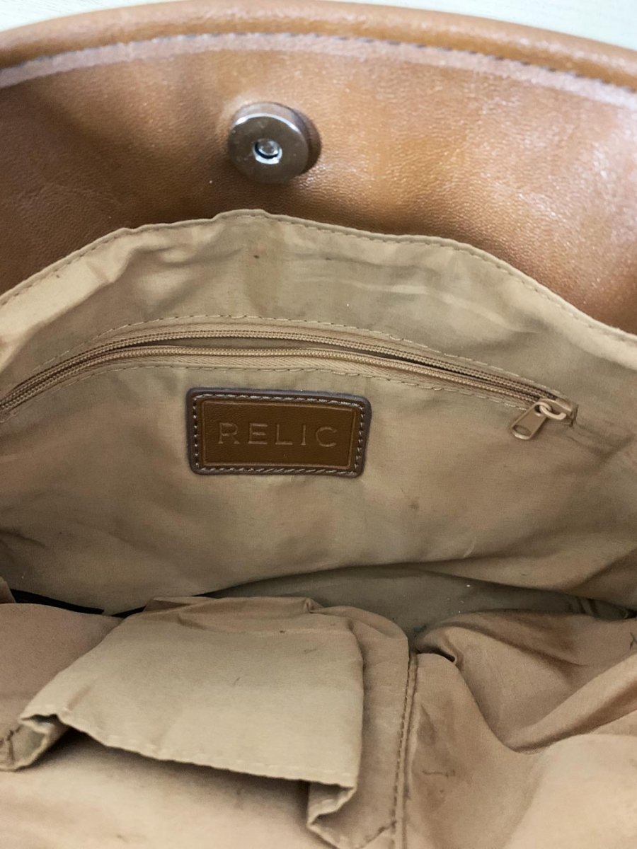 y2k relic by fossil boho floral faux leather patchwork shoulder bag - good market thrift store