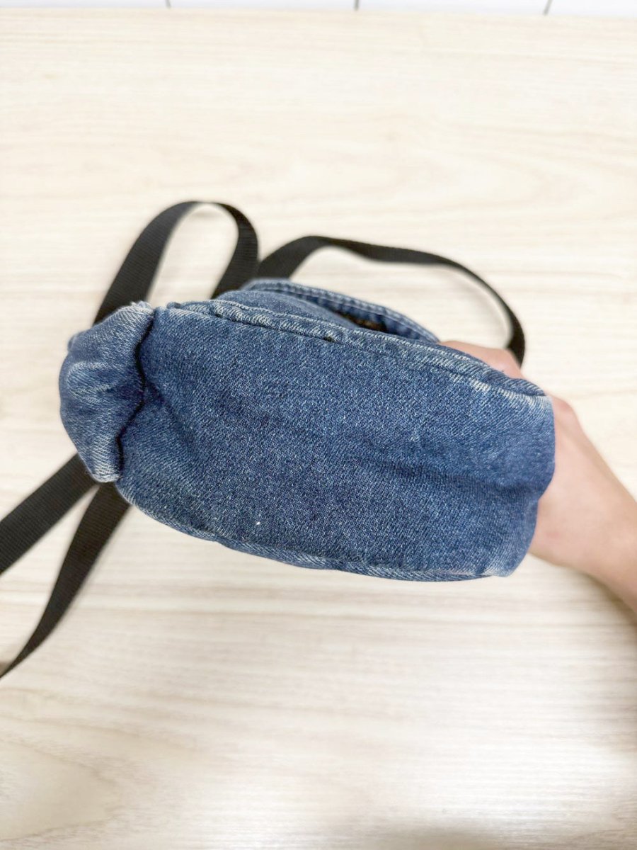 y2k request denim crossbody bag - good market thrift store