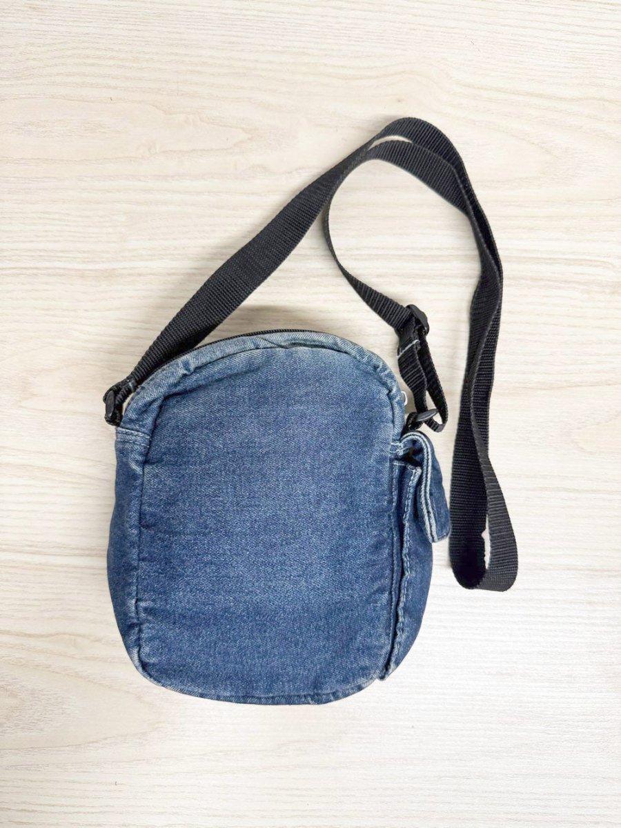 y2k request denim crossbody bag - good market thrift store