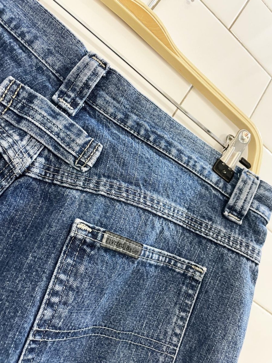 y2k riveted by lee carpenter long denim shorts - good market thrift store