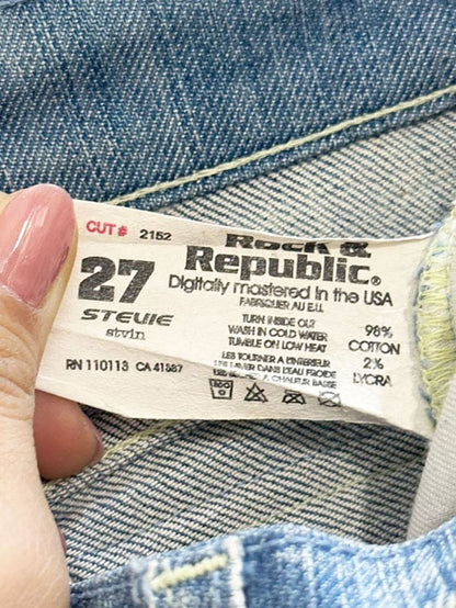 y2k rock & republic low rise flare leg jeans - good market thrift store