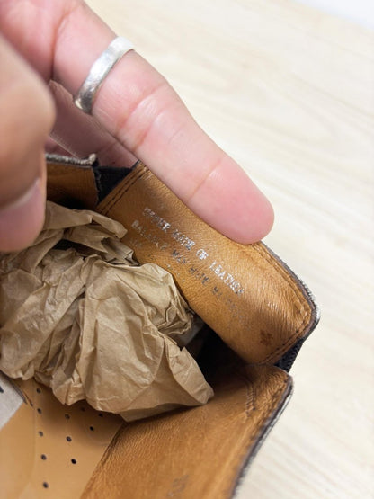 y2k steve madden leather square toe slip on shoes - good market thrift store