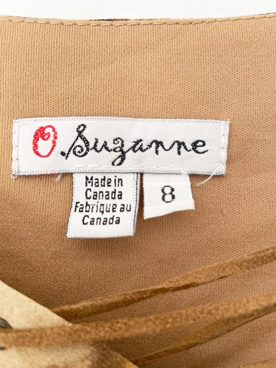 y2k suzanne tiger floral asymmetrical tie up midi dress | made in canada - good market thrift store