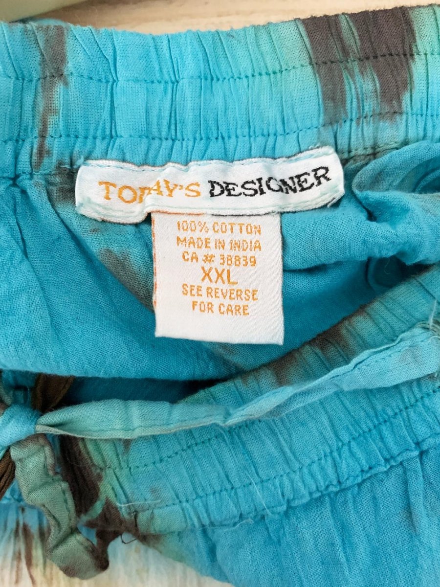y2k todays designer tie dye tiered midi skirt | made in india - good market thrift store