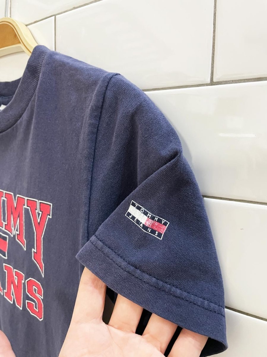 y2k tommy jeans graphic tee | made in USA - good market thrift store