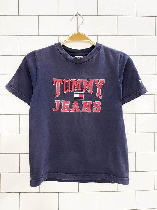 y2k tommy jeans graphic tee | made in USA - good market thrift store