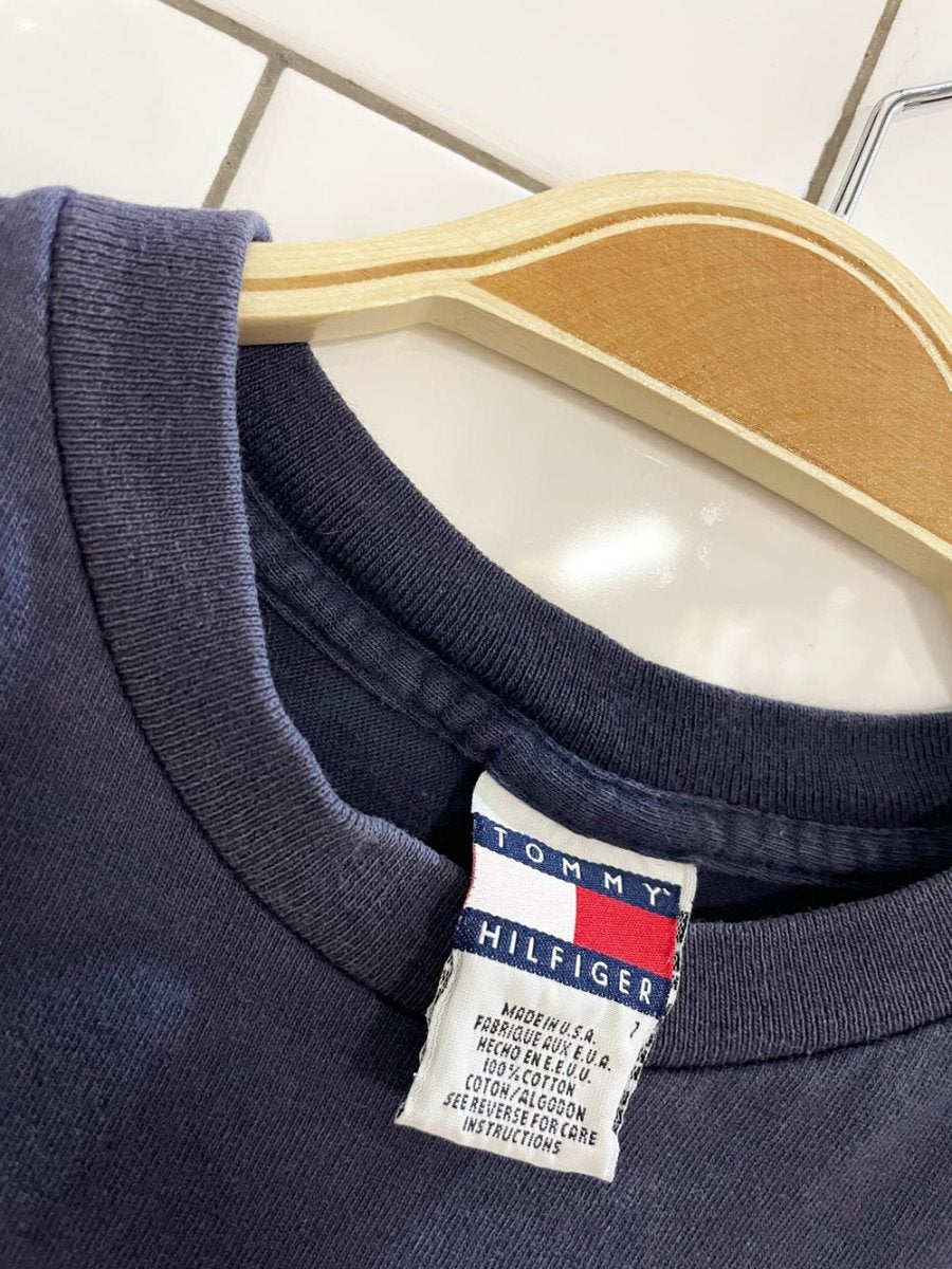 y2k tommy jeans graphic tee | made in USA - good market thrift store