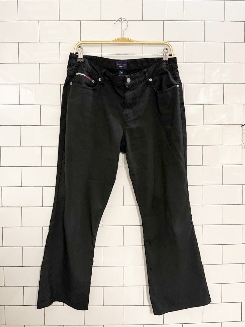 y2k tommy jeans stretchy flare pants | tommy hilfiger - good market thrift store