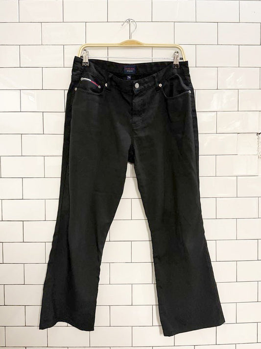 y2k tommy jeans stretchy flare pants | tommy hilfiger - good market thrift store