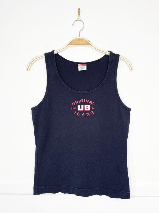 y2k union bay logo tank top - good market thrift store