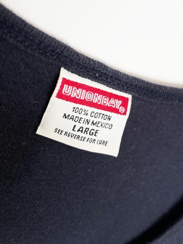 y2k union bay logo tank top - good market thrift store