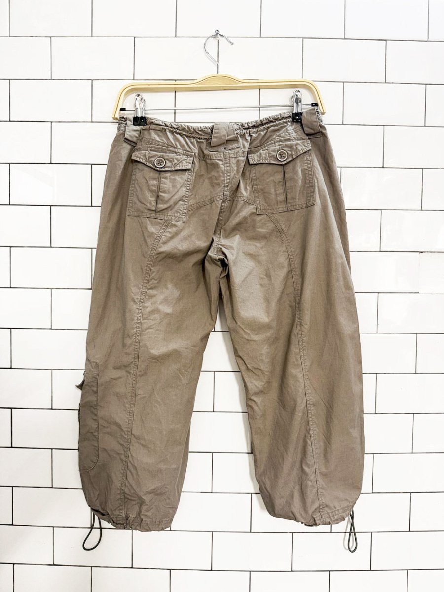 y2k westport low rise drawstring cargo capri pants - good market thrift store