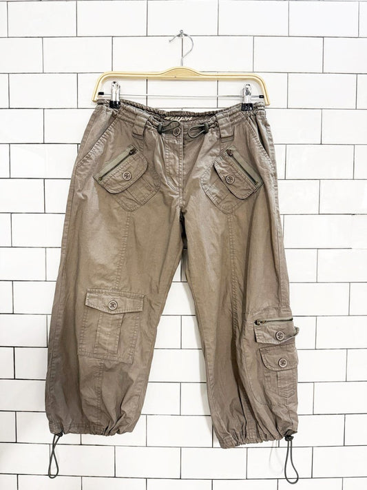 y2k westport low rise drawstring cargo capri pants - good market thrift store