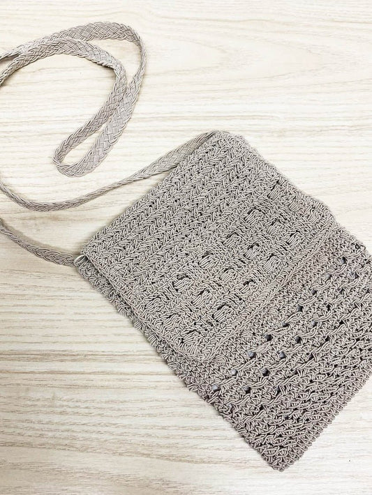 y2k woven mini shoulder bag - good market thrift store