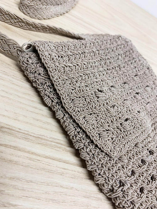 y2k woven mini shoulder bag - good market thrift store