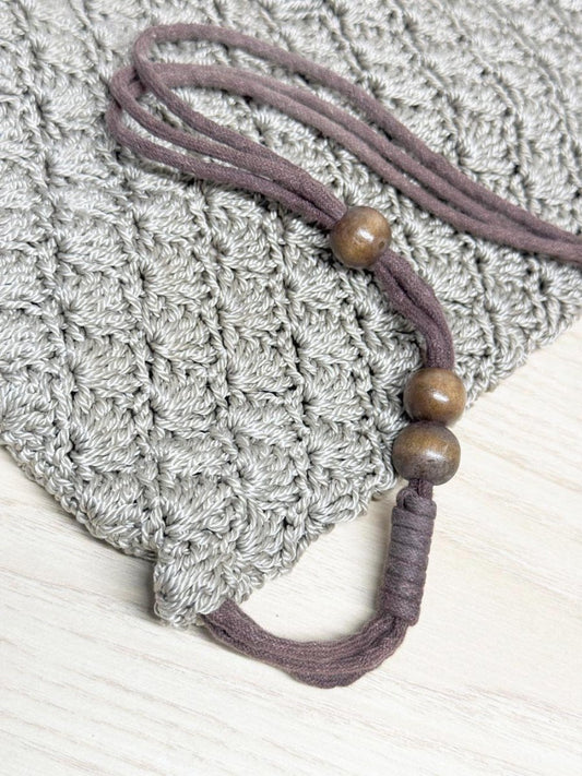 y2l old navy boho woven beaded drawstring backpack - good market thrift store