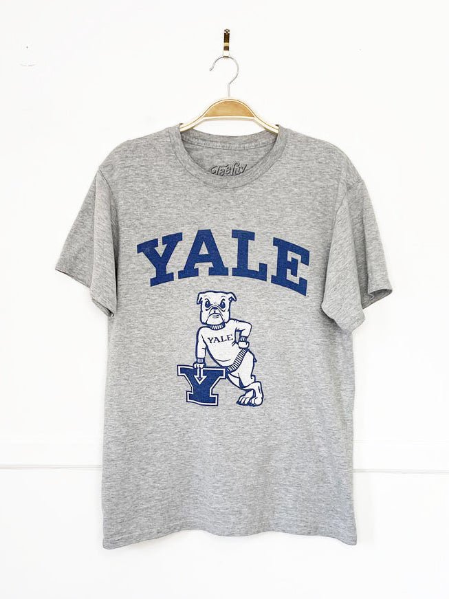 yale university bulldog varsity print tee | teeluv - good market thrift store