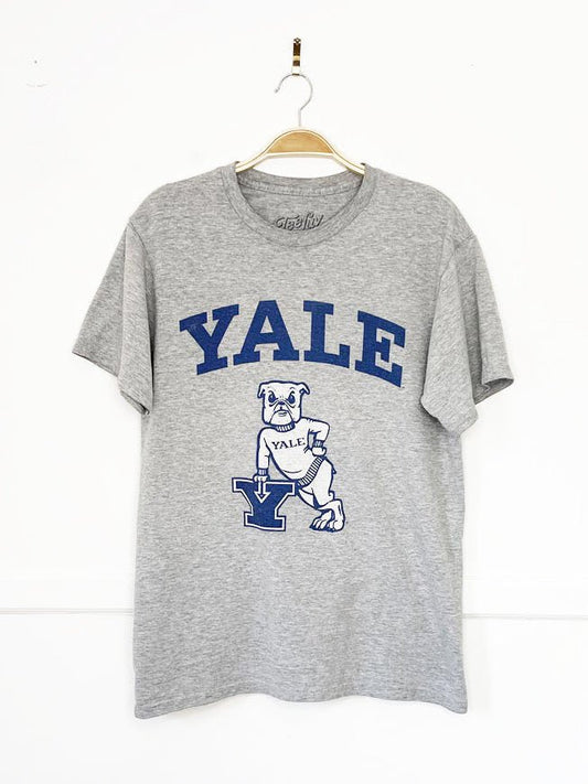 yale university bulldog varsity print tee | teeluv - good market thrift store