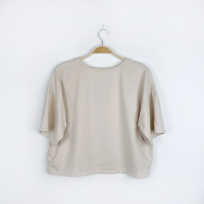 ardene yellowstone cropped graphic tee - size medium