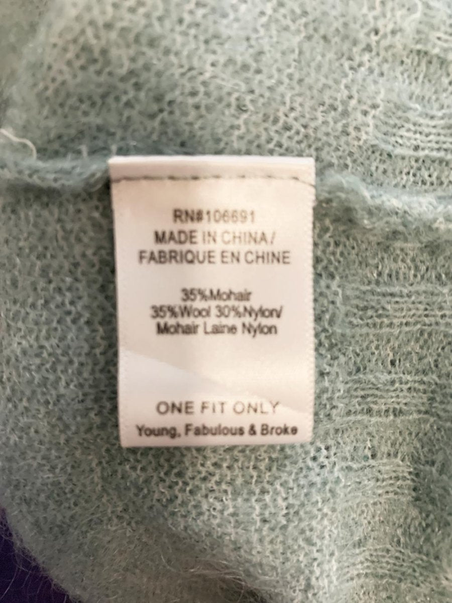 yfb mohair - wool blend v - neck light knit sweater | young fabulous & broke - good market thrift store