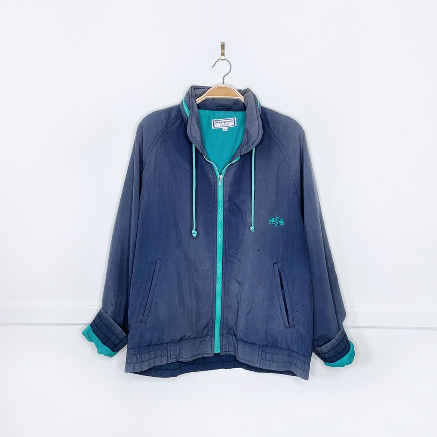 vintage ysl salt-washed sailing jacket