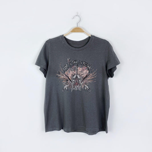 zadig & voltaire graphic tee - size small