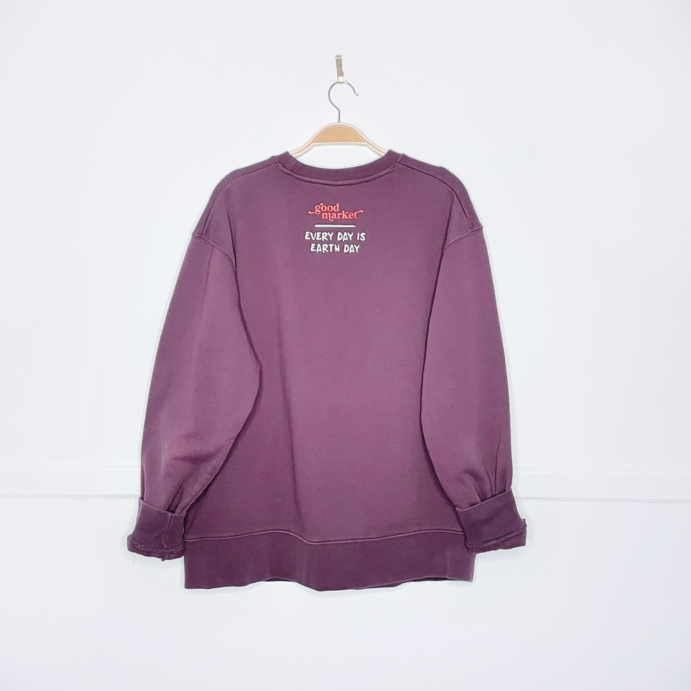 zara x earth activist cozy sweatshirt