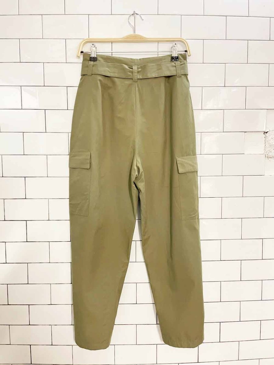 zara belted ankle balloon leg utility pant - good market thrift store