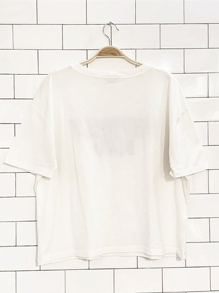 zara beverly blvd embroidered tee - good market thrift store
