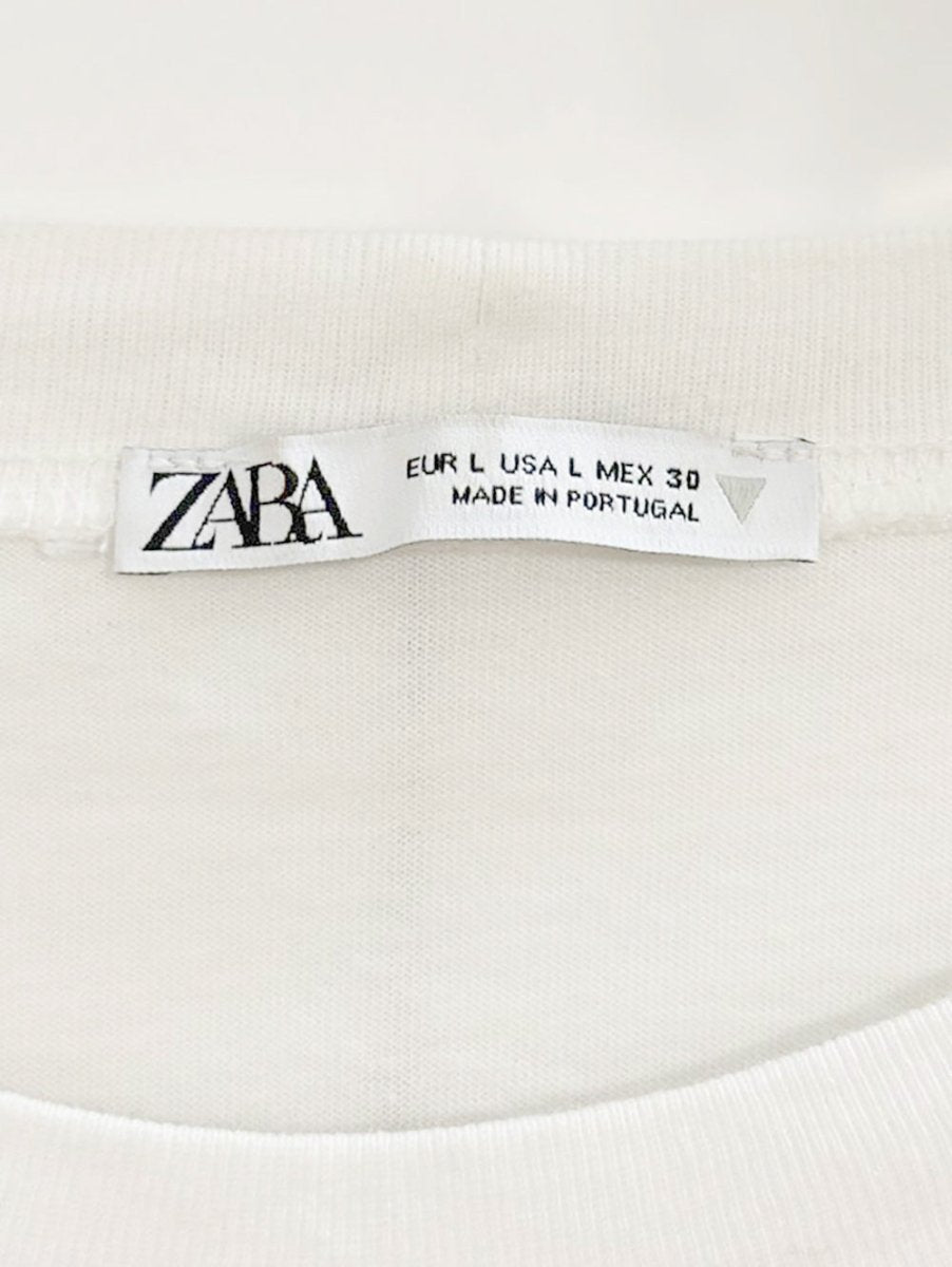 zara beverly blvd embroidered tee - good market thrift store