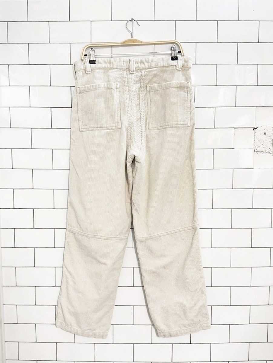 zara chunky cord double knee straight leg pants - good market thrift store