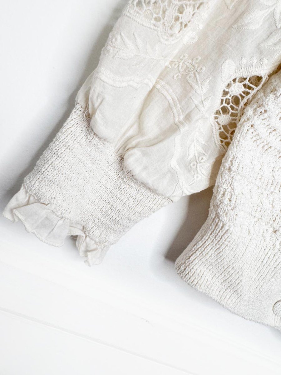 zara crochet knit eyelet cropped summer cardigan - good market thrift store