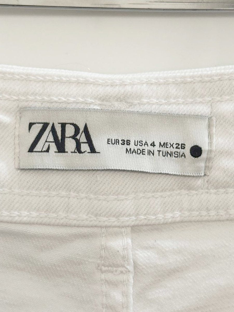 zara high rise marine straight wide leg jeans - good market thrift store